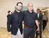 מוחמד אבו יונס יושב ראש בני סכנין עם משה חוגג הבעלים של בית"ר ירושלים (דני מרון)