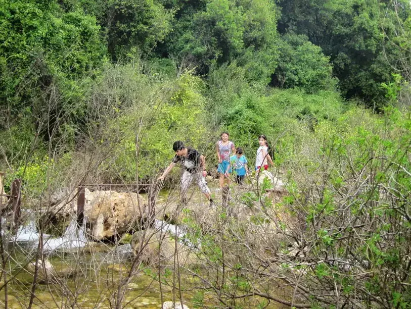 מטיילים בפסח בנחל כזיב (רשות הטבע והגנים) מטיילים בפסח בנחל כזיב (רשות הטבע והגנים)