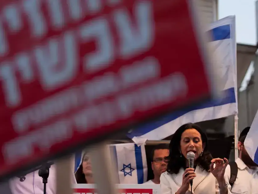 ח"כ רונית תירוש, הפגנה בשכונת התקווה נגד הזרים (דרור עינב) ח"כ רונית תירוש, הפגנה בשכונת התקווה נגד הזרים (דרור עינב)