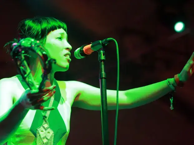יוקימי נגנו מההרכב Little Dragon (GettyImages , Anna Webber) יוקימי נגנו מההרכב Little Dragon (GettyImages , Anna Webber)