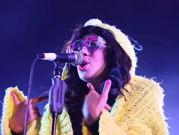 מרינה דיאמנדיס מלהקת Marina And The Diamonds (GettyImages , Simone Joyner) מרינה דיאמנדיס מלהקת Marina And The Diamonds (GettyImages , Simone Joyner)