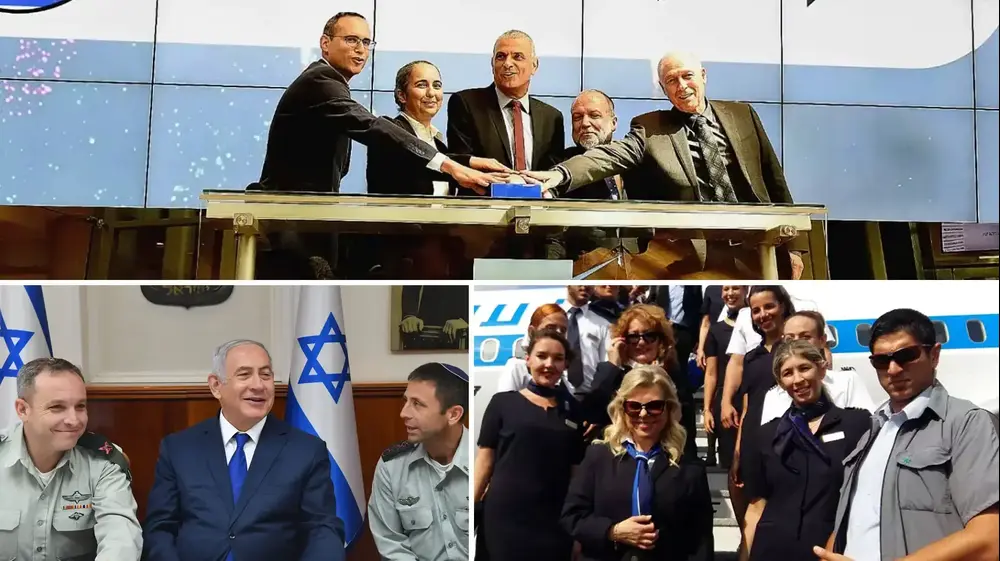 נתניהו, כחלון (ראובן קסטרו , אל על
קובי גדעון, לע"ם)