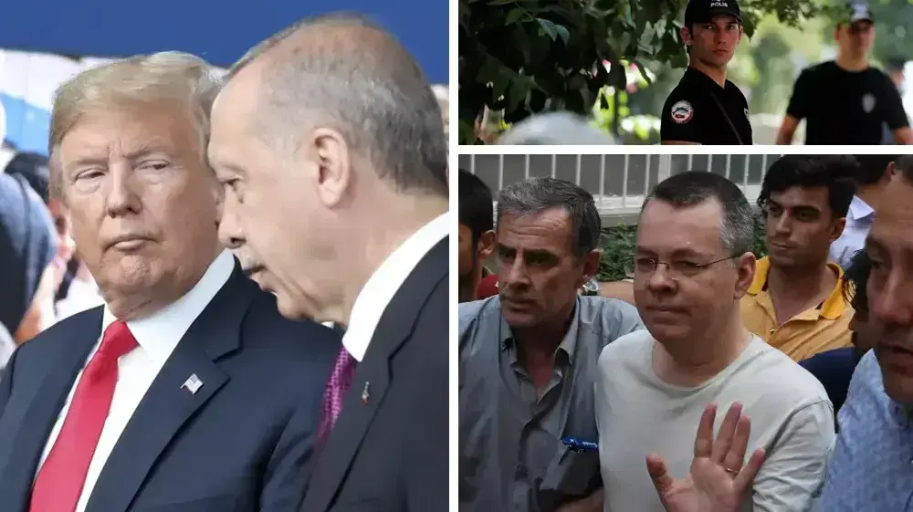 טורקיה ארדואן טראמפ ראשית אנדרו ברונסון (מערכת וואלה! NEWS)