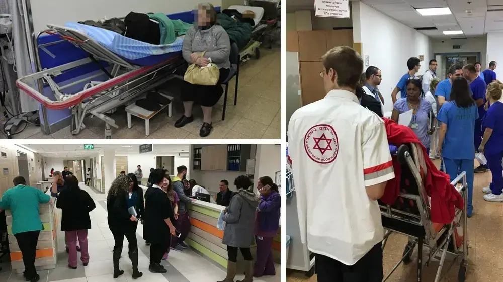 מפוצלת צפיפות בבתי החולים (מערכת וואלה! NEWS)