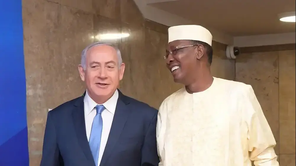 ראש הממשלה בנימין נתניהו ונשיא צ'אד אידריס דאבי נובמבר 2018 (לשכת העיתונות הממשלתית , עמוס בן גרשום)