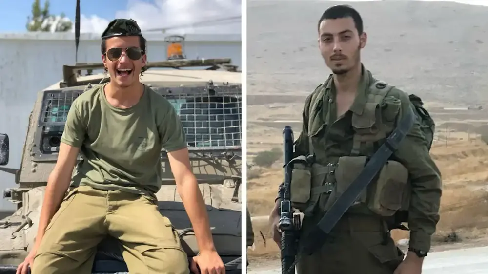 חיילי צה"ל יובל מור יוסף ויוסי כהן שנהרגו בפיגוע בגבעת אסף, 13 בדצמבר 2018 (צילום מסך)