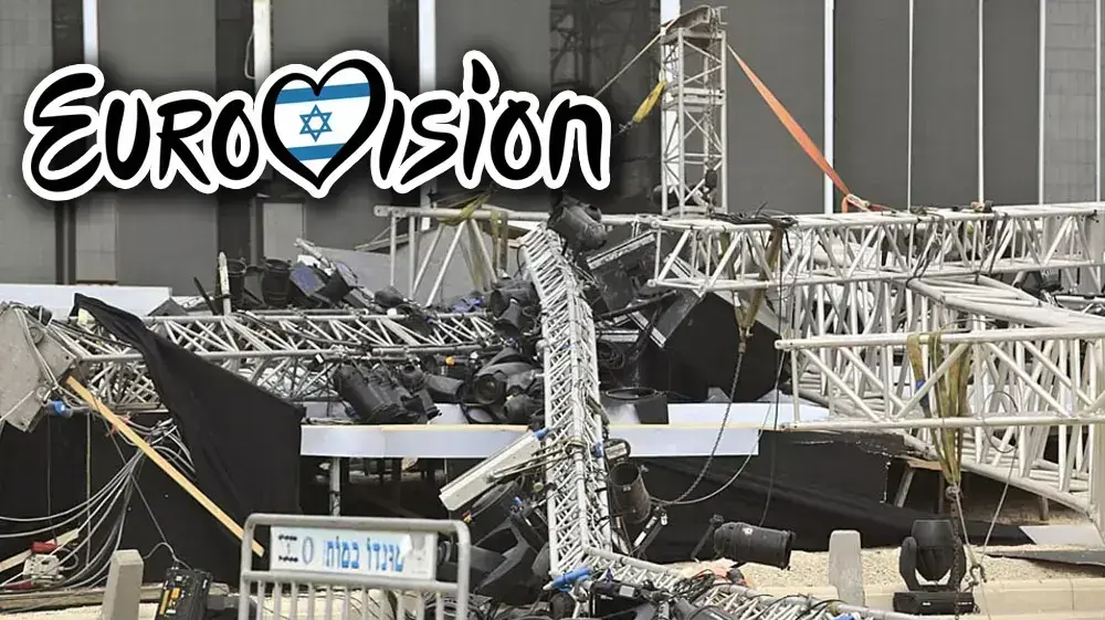 אילוסטרציה קריסה אירוויזיון (מערכת וואלה! NEWS)