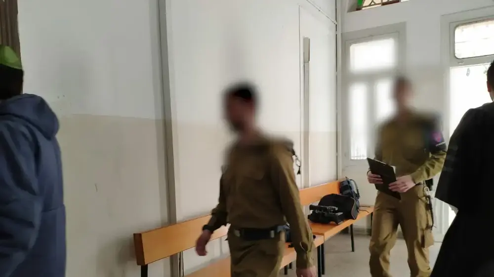 דיון בתיק חיילי נצח יהודה, בית הדין הצבאי ביפו 14 פברואר 2019 (אתר רשמי , אבי כהן)