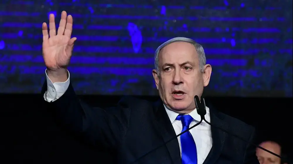 ראש הממשלה, בנימין נתניהו במהלך כנס החירום של הליכוד נגד ממשלת מיעוט בתמיכת המפלגות הערביות, גני התערוכה, תל אביב 17 בנובמבר 2019 (ראובן קסטרו) ראש הממשלה, בנימין נתניהו במהלך כנס החירום של הליכוד נגד ממשלת מיעוט בתמיכת המפלגות הערביות, גני התערוכה, תל אביב 17 בנובמבר 2019 (ראובן קסטרו)