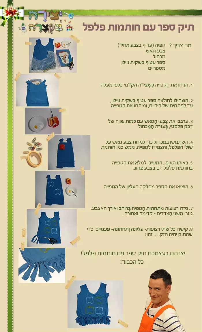 יצירה בקצרה - תיק פלפל (nick)