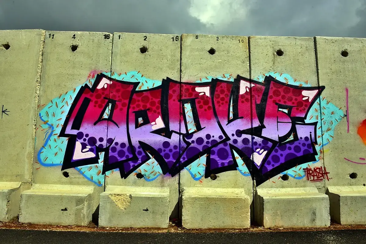 גרפיטי גבול לבנון (מערכת וואלה! NEWS , יואב איתיאל)