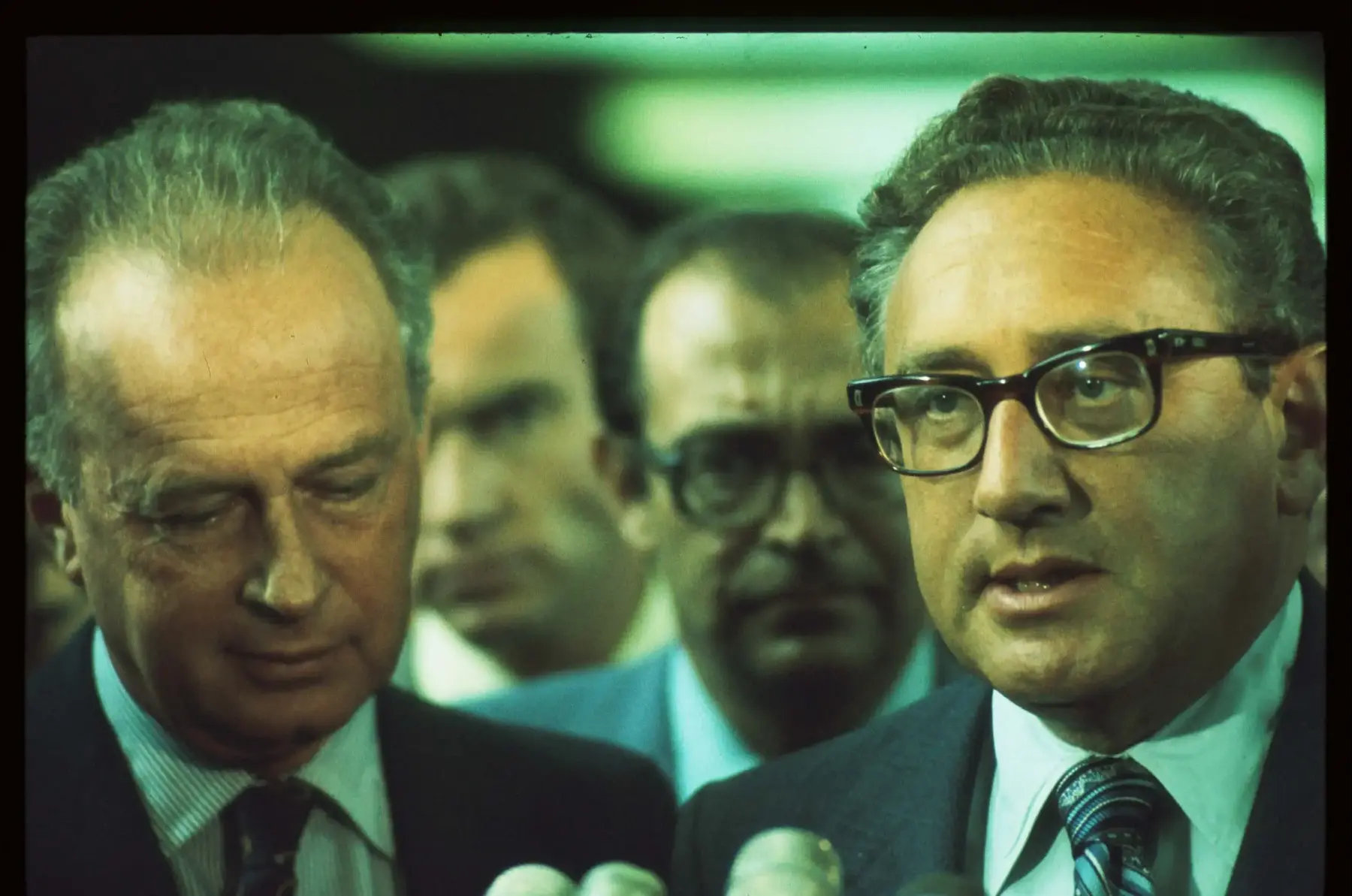 יצחק רבין הנרי קיסינג'ר וושינגטון 1975 כתבת 40 שנה הסכם שלום עם מצרים (GettyImages) יצחק רבין הנרי קיסינג'ר וושינגטון 1975 כתבת 40 שנה הסכם שלום עם מצרים (GettyImages)