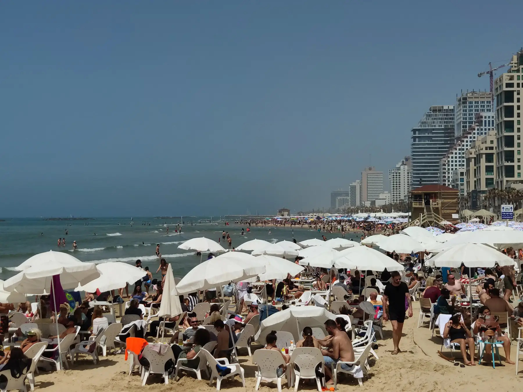 חוף ים בתל אביב, 13 באפריל 2019 (אבי כהן) חוף ים בתל אביב, 13 באפריל 2019 (אבי כהן)