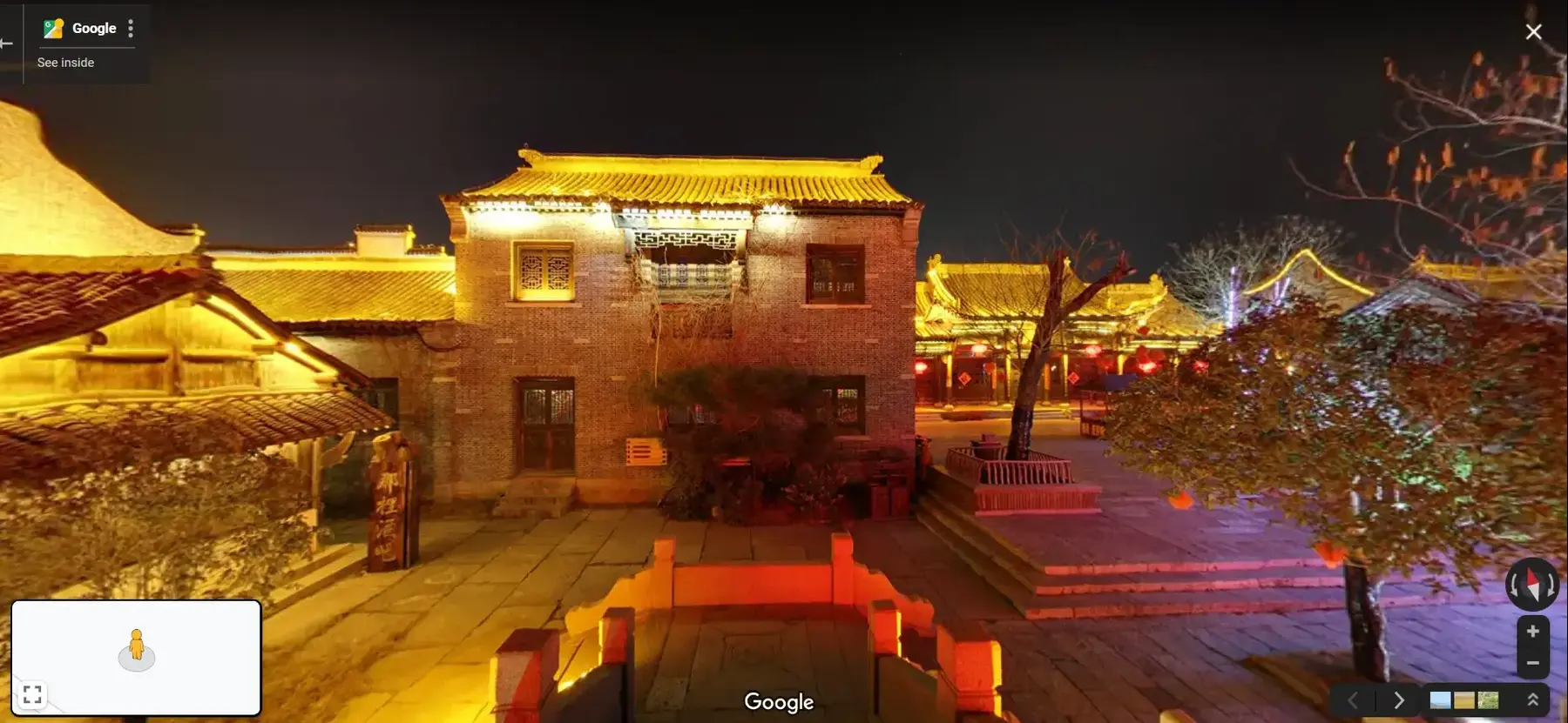 העיר העתיקה Taierzhuang, סין בגוגל סטריט ויו (צילום מסך) העיר העתיקה Taierzhuang, סין בגוגל סטריט ויו (צילום מסך)