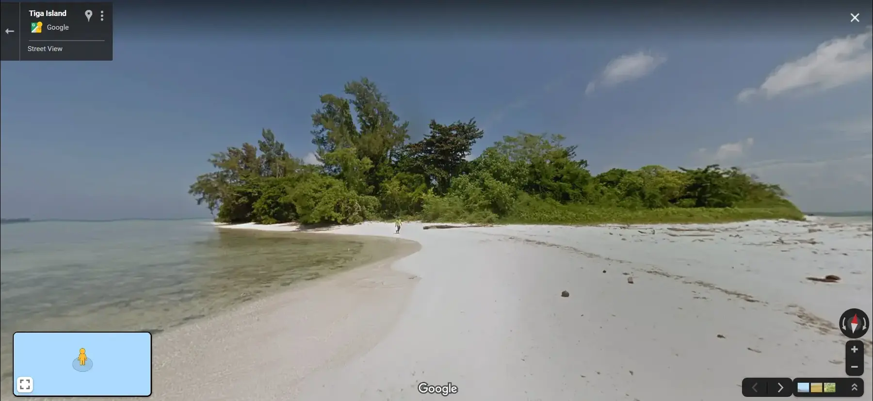 Tiga Island, מלזיה בגוגל סטריט ויו (צילום מסך) Tiga Island, מלזיה בגוגל סטריט ויו (צילום מסך)