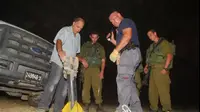 רקטת קסאם שהתפוצצה במועצה האזורית שער הנגב, יולי 2011 (שי מכלוף) רקטת קסאם שהתפוצצה במועצה האזורית שער הנגב, יולי 2011 (שי מכלוף)