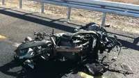 תאונת אופנוע ליד יקנעם, נובמבר 2012 (שלומי גבאי) תאונת אופנוע ליד יקנעם, נובמבר 2012 (שלומי גבאי)