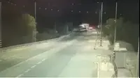 רגע תאונת הדרכים בכביש הבקעה סמוך לצומת פצאל - 4/11/18 (מערכת וואלה! NEWS)