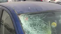 כלי רכב של חשוד בתאונת פגע וברח ליד ירושלים (דוברות משטרת ישראל) כלי רכב של חשוד בתאונת פגע וברח ליד ירושלים (דוברות משטרת ישראל)