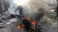 פיצוץ מכונית תופת בתל אבייד שבסוריה, 2 בנובמבר 2019 (רויטרס) פיצוץ מכונית תופת בתל אבייד שבסוריה, 2 בנובמבר 2019 (רויטרס)