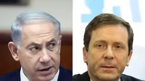 יצחק הרצוג בנימין נתניהו ()
