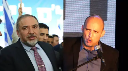 אביגדור ליברמן ונפתלי בנט, מרץ 2015 ()