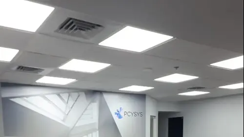 משרדי חברת PCYSYS לאחר עבודות רשת של חברת michael-tech (יח"צ , חברת michael-tech)