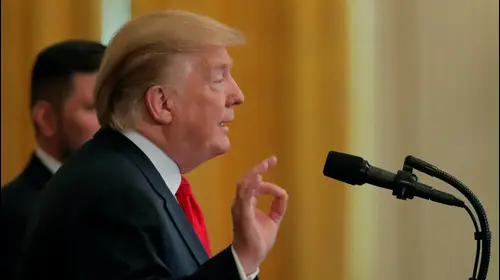 דונלד טראמפ, 18 באפריל 2019 (רויטרס)