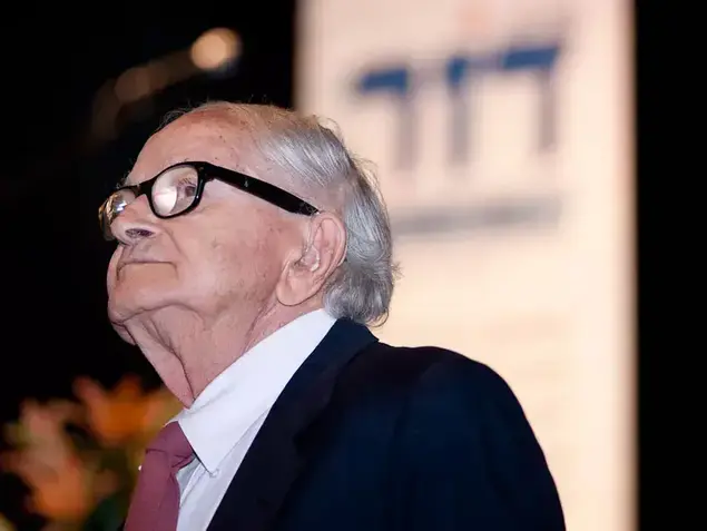 רפי איתן במפלגת הגימלאים החדשה דור , אוקטובר 2012 (נמרוד סונדרס)