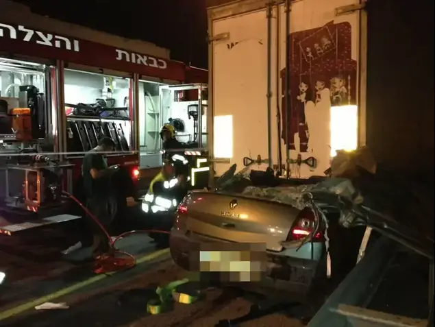 זירת הפיגוע בשומרון, הערב (מד"א)