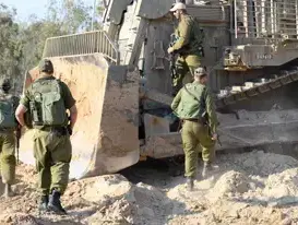 פלוגת ציוד מכני הנדסי כבד של החטיבה הדרומית באוגדת עזה. (דובר צה"ל)