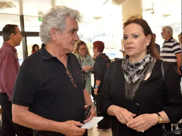 גילה אלמגור בטקס פרסי התיאטרון (ניב אהרונסון)