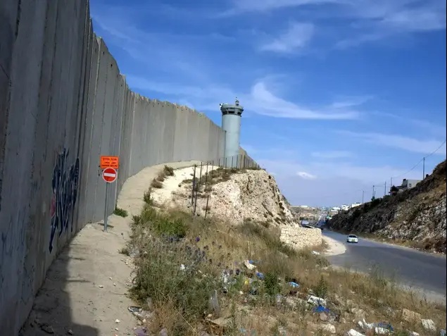 האזור שבו מח"ט בנימין ירה למוות בפלסטיני שיידה אבנים לעברו (ניב אהרונסון)