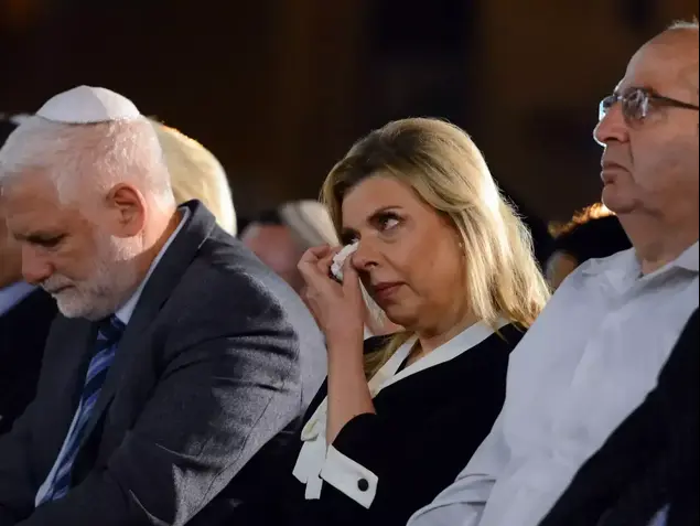 שרה נתניהו באירוע לזכר הנופלים בצוק איתן בכותל המערבי, אוגוסט 2015 (מערכת וואלה! NEWS , לשכת ראש הממשלה)