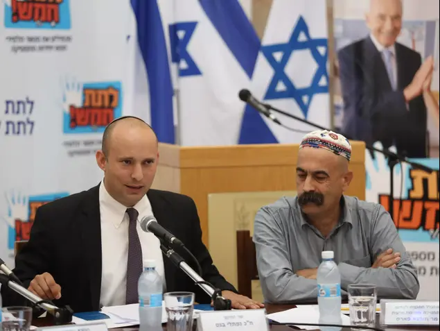 שר החינוך נפתלי בנט משיק את התוכנית הלאומית לחיזוק לימודי מתמטיקה, אוגוסט 2015 (נועם מושקוביץ)