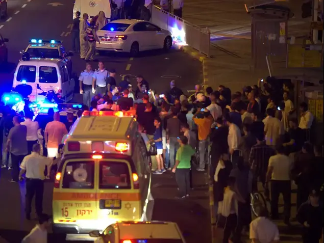 פיגוע דקירה בפתח תקווה. אוקטובר 2015 (ניב אהרונסון)