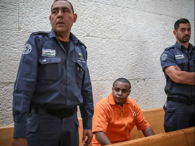 יונתן היילו בהקראת ההחלטה בעניינו, בית המשפט העליון ירושלים (נועם מושקוביץ)
