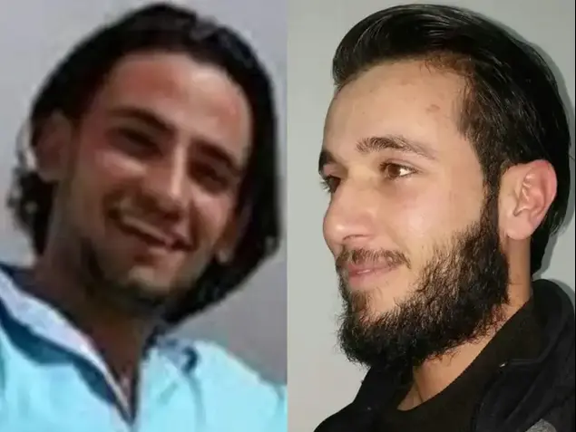 המחבלים שהוציאו לפועל את הפיגוע במתחם שרונה בתל אביב. 9 ביוני 2016 ()