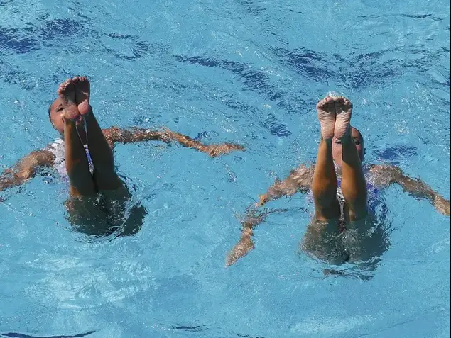 אנסטסיה גלושקוב ג'ניה טטלבאום צמד ישראלי שחייה צורנית ריו 2016 (רויטרס)