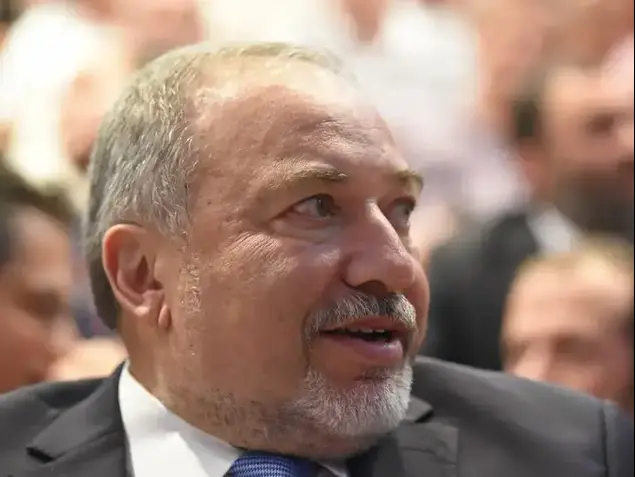 אביגדור ליברמן מדבר בכנס ישראל ביתנו באריאל (ראובן קסטרו)