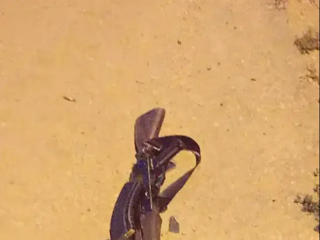 הרובה ששימש את המחבל שביצע פיגוע ירי במחסום פוקוס, הסמוך לבית אל שבבנימין, 31 באוקטובר 2016 (דובר צה"ל)