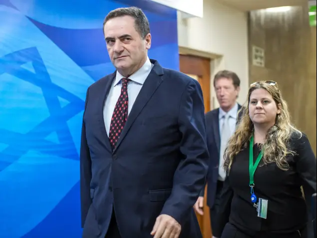 שר התחבורה ישראל כץ בישיבת הממשלה, 12 בפברואר 2017 (הארץ , אמיל סלמן)