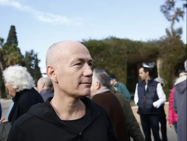הלויתו של יצחק לבני 13.2.2017 בבית העלמין בקרית שאול (מגד גוזני)