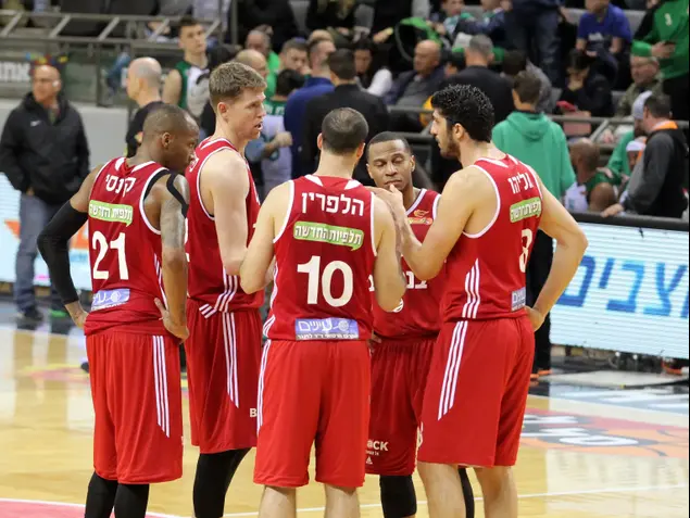 שחקני הפועל ירושלים, ליאור אליהו, קרטיס ג'רלס, יותם הלפרין, טראוויס פיטרסון, טרנס קינזי (אדריאן הרבשטיין)