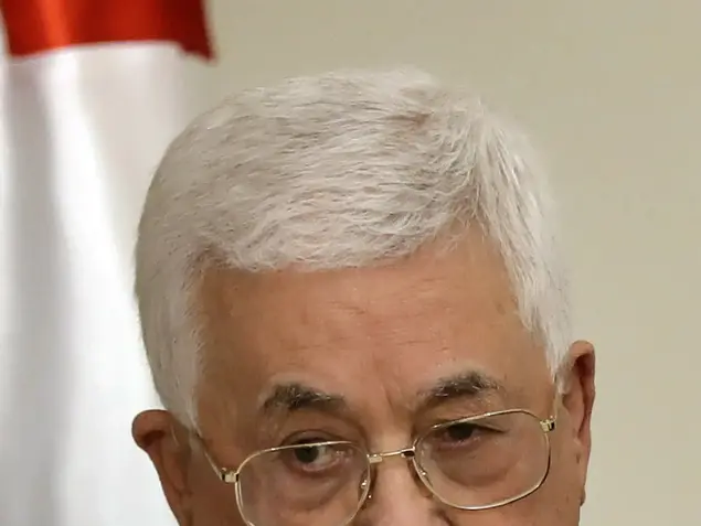 "ר הרשות הפלסטינית אבו מאזן מבקר בלבנון, 24 בפברואר 2017 (AP)