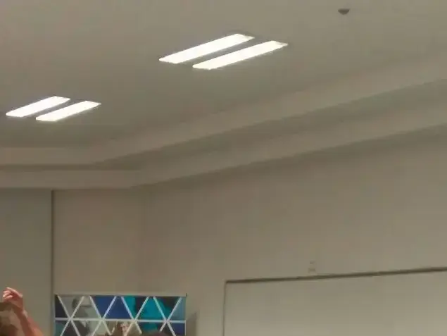 הפגנת פעילי שמאל נגד ניר ברקת באוניברסיטה העברית אפריל 2017 (מערכת וואלה! NEWS , שני ישראלוביץ)