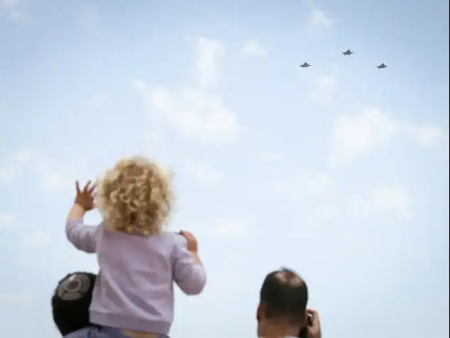 מטס חיל האוויר בירושלים 2 במאי 2017 (נועם מושקוביץ)
