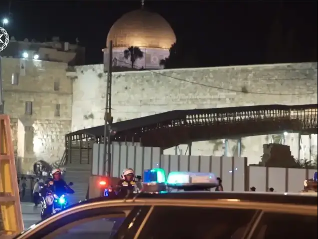 תרגיל משטרתי לקראת ביקור טראמפ, ירושלים, 18 במאי 2017 (חטיבת דובר המשטרה)