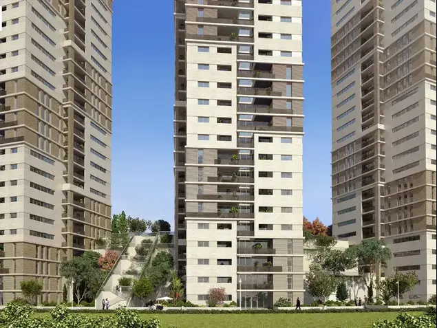 פרויקט מרום גנים רחוב שטרן שכונת קריית יובל ירושלים פינוי בינוי נדלן נדל"ן (יח"צ , דלה פרגולה אדריכלים וחברת קדמת היובל)