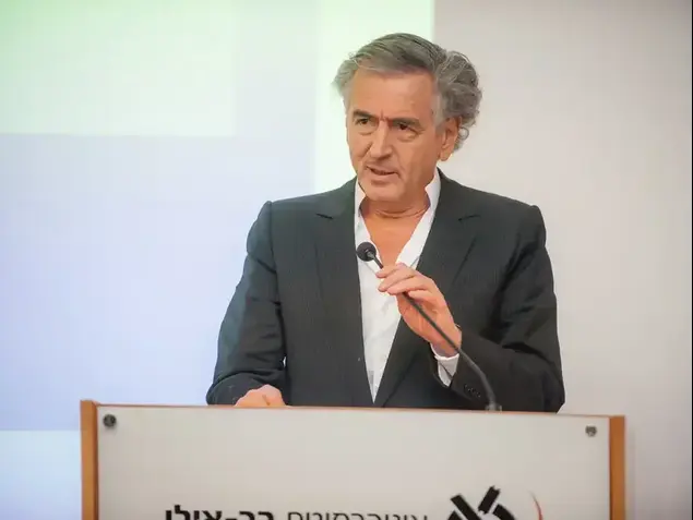 ברנאר הנרי לוי בבר אילן, מאי 2017 (מערכת וואלה! NEWS , חן דמרי)